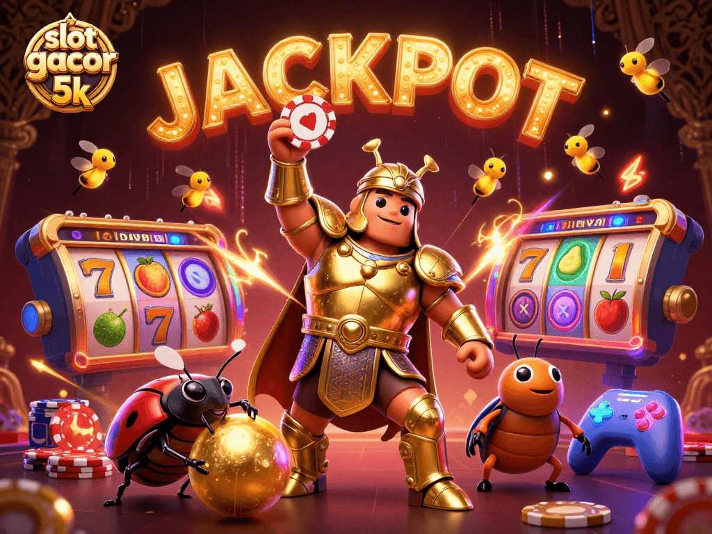 Engage with slot gacor 5k and experience the excitement of the jackpot in this vibrant casino scene.