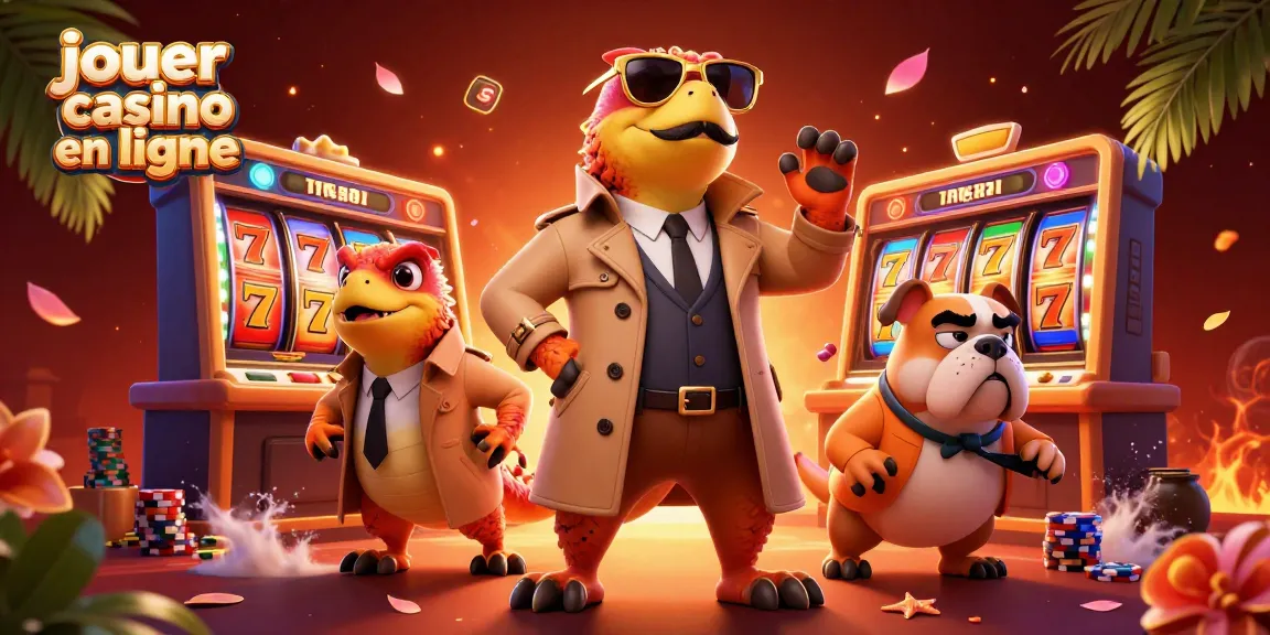 Jouer au casino en ligne de manière divertissante avec des raptors dans un casino animé.