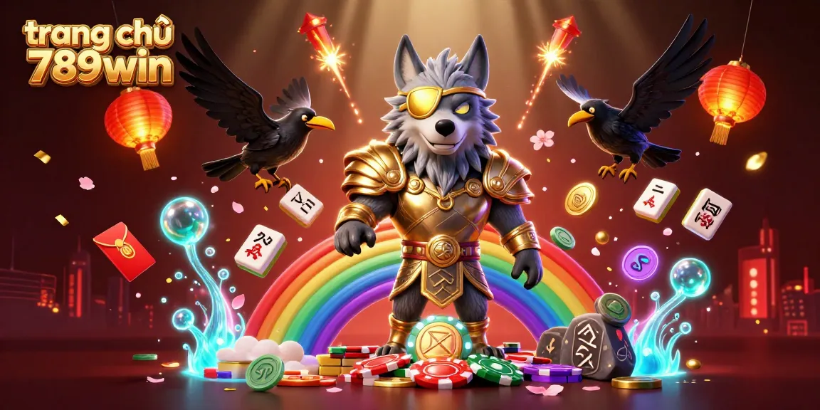Engage with the vivid scene of trang chủ 789win, featuring Odin and ravens amidst lively casino elements.