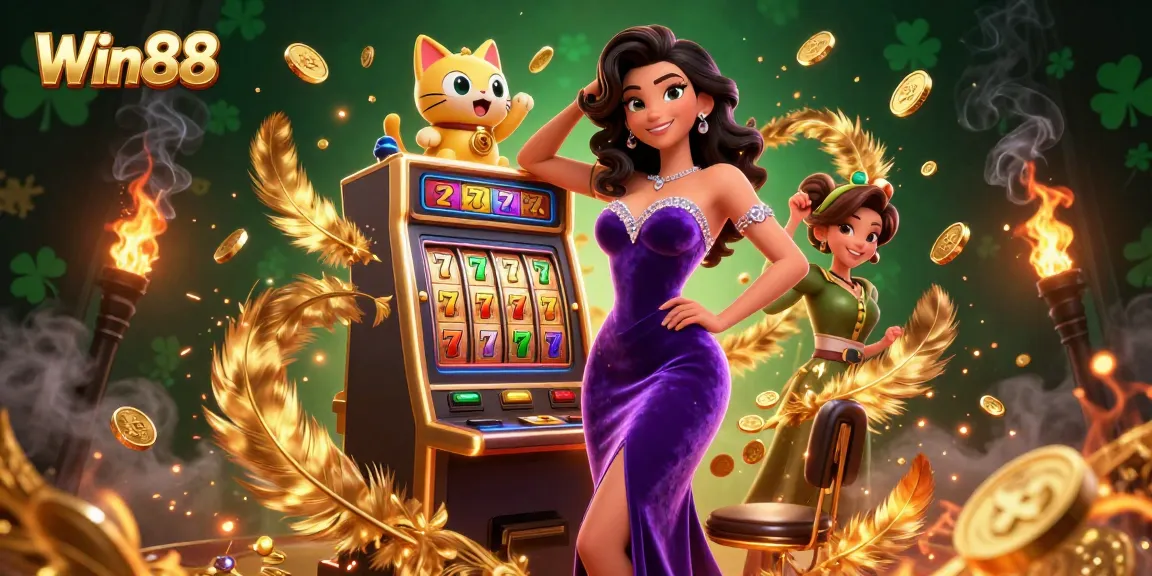 Experience the thrill of Win88 slots with vibrant visuals and captivating jackpot moments.