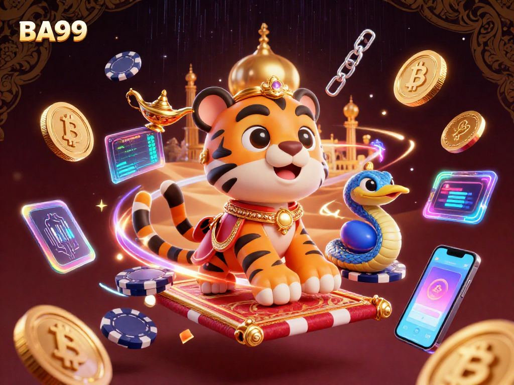 Experience exciting gaming adventures at BA99 featuring a tiger sultan and crypto elements.