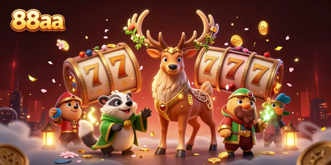 Experience thrilling gameplay at 88aa with vibrant casino elements and dynamic characters.