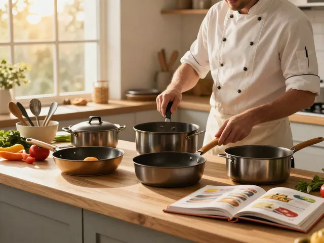 CookWare Price in Bangladesh displayed in an inviting kitchen scene, highlighting diverse cookware and vibrant ingredients.