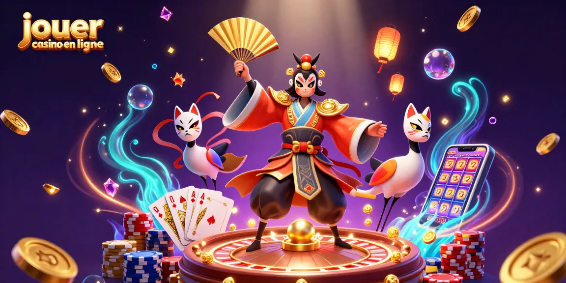 Jouer au casino en ligne avec des symboles de jeu dynamiques et une ambiance festive.
