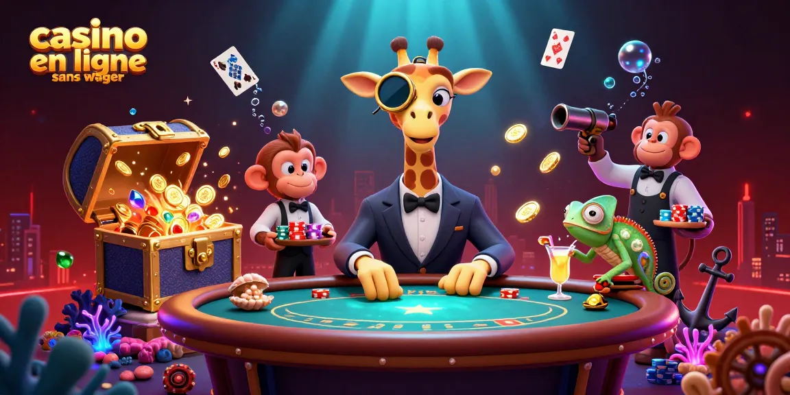Découvrez les jeux de casino en ligne sans wager avec des personnages animés au poker et des éléments riches en détails.