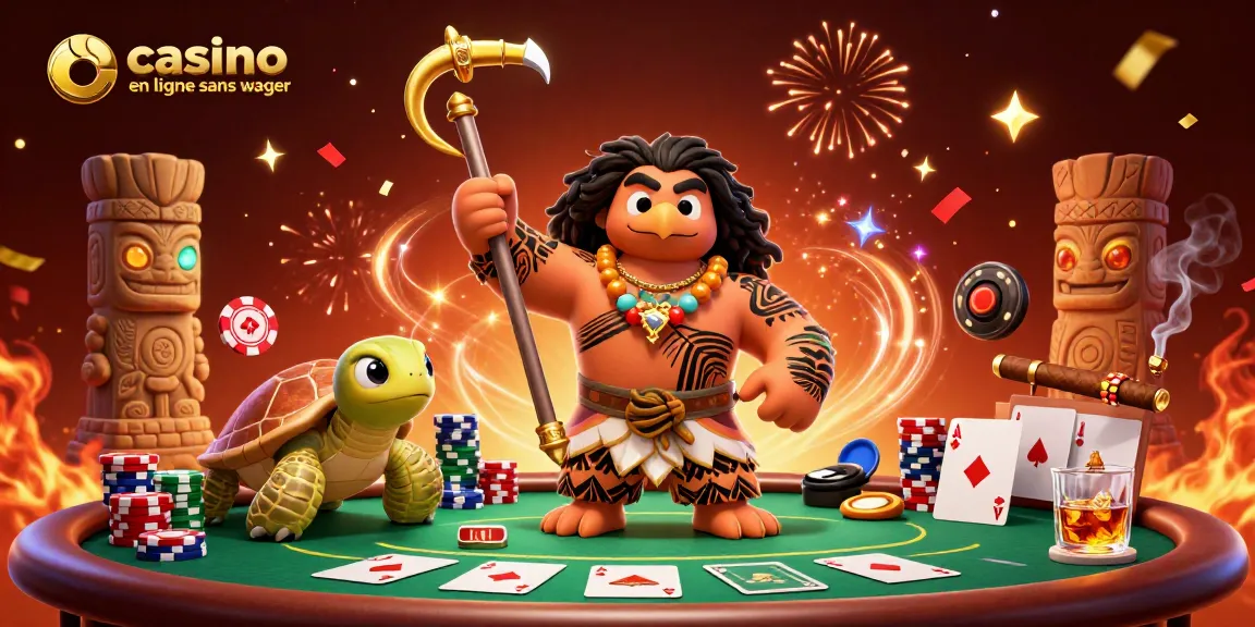 Amusez-vous avec des jeux au casino en ligne sans wager et découvrez une scène dynamique de poker.