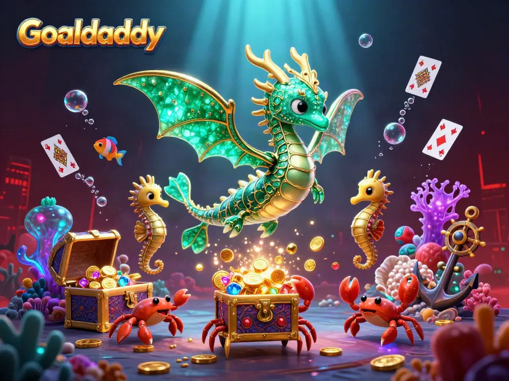 Experience Goaldaddy's immersive casino adventure with vibrant dragons and dynamic gaming elements.