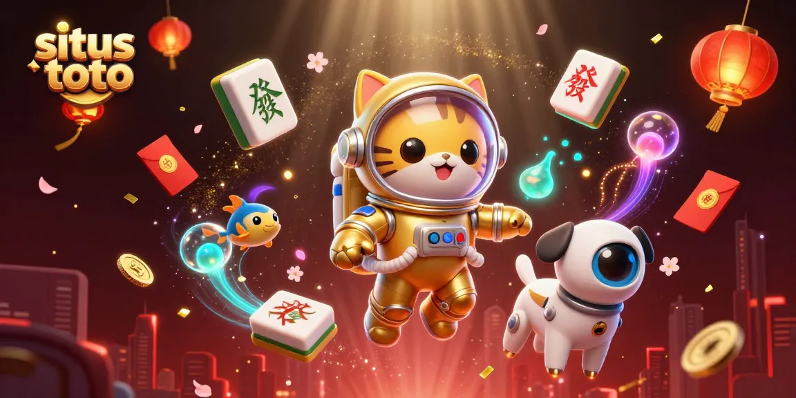Engage with situs toto while enjoying animated space characters amidst vibrant gaming elements.