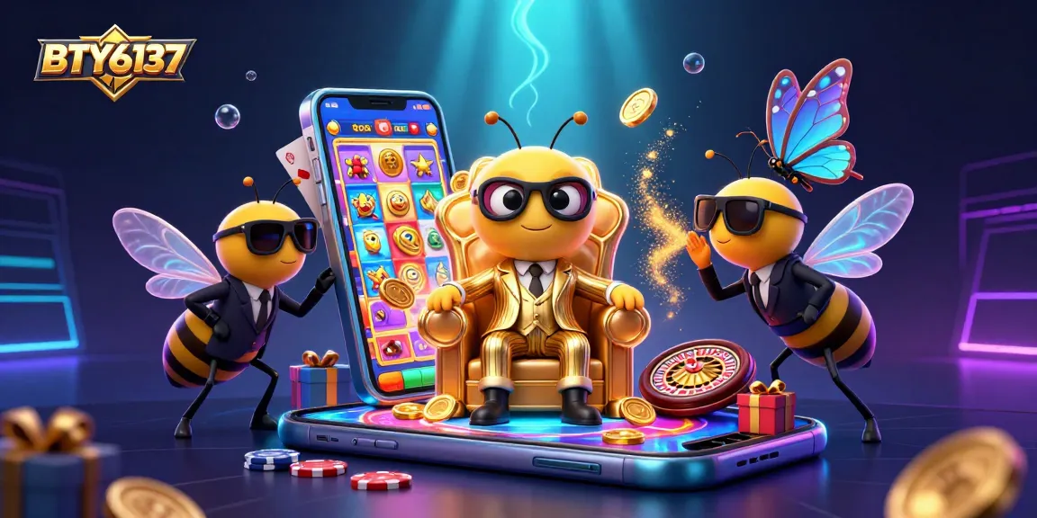 Play the exciting BTY6137 slots with captivating characters in vibrant casino scenery.