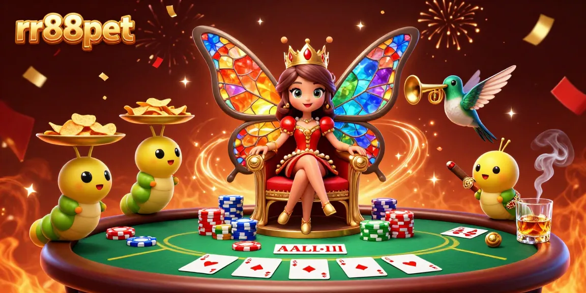 Engage with rr88pet's thrilling online casino adventure full of colorful characters and poker excitement.