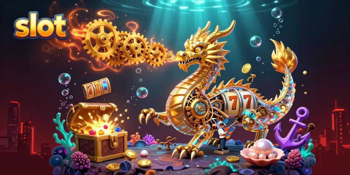 Explore the vibrant world of slot gaming with a mechanical dragon and underwater treasures.
