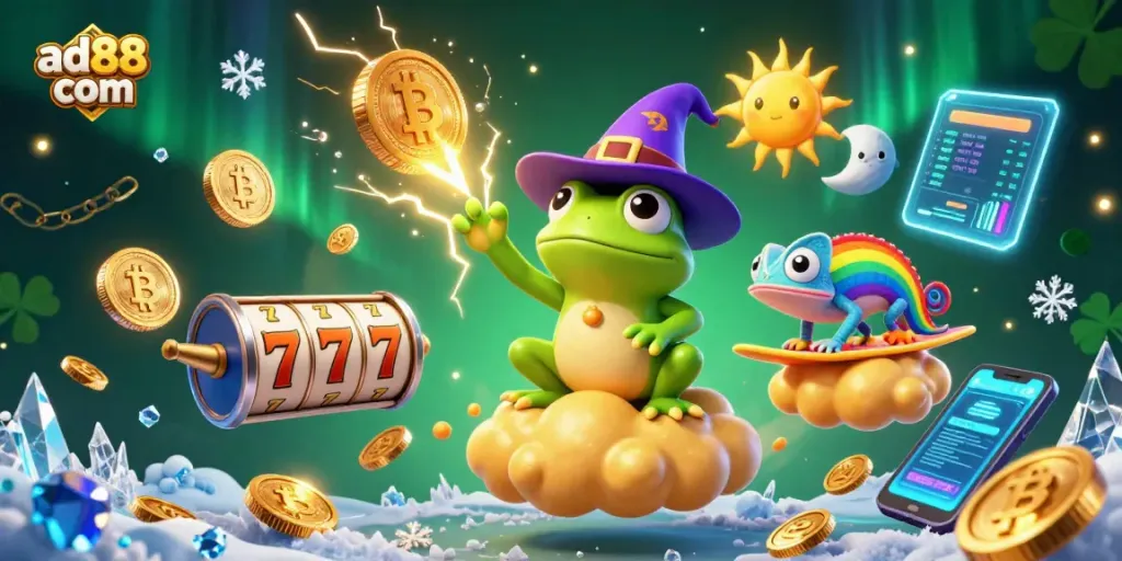 Engage with thrilling slots and jackpots at ad88 com, featuring an exciting storm of golden coins.