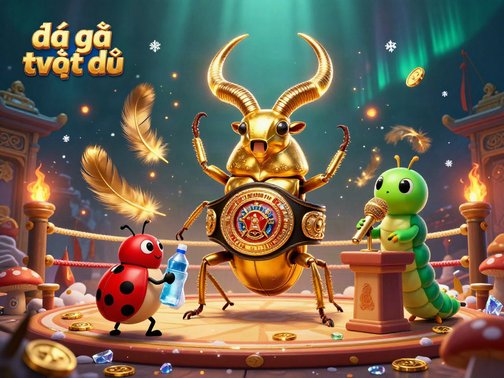 Watch the exciting đá gà trực tiếp action with vibrant characters in a detailed arena.