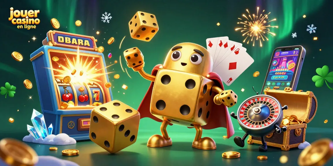 Jouer au casino en ligne avec une illustration dynamique de personnages 3D et des symboles de jeu fascinants