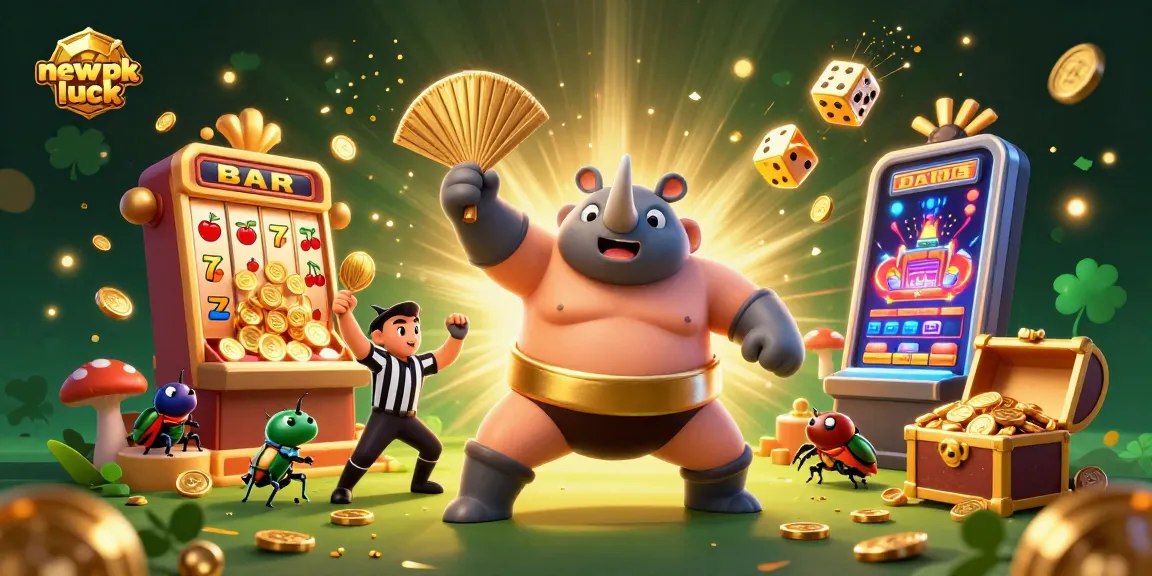 Experience the excitement of new pk luck with a dazzling jackpot scene featuring bright 3D action.
