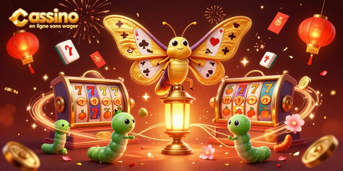 Découvrez un casino en ligne sans wager avec des motifs de jeux captivants, tels que des rouleaux de machines à sous et des lanternes scintillantes.
