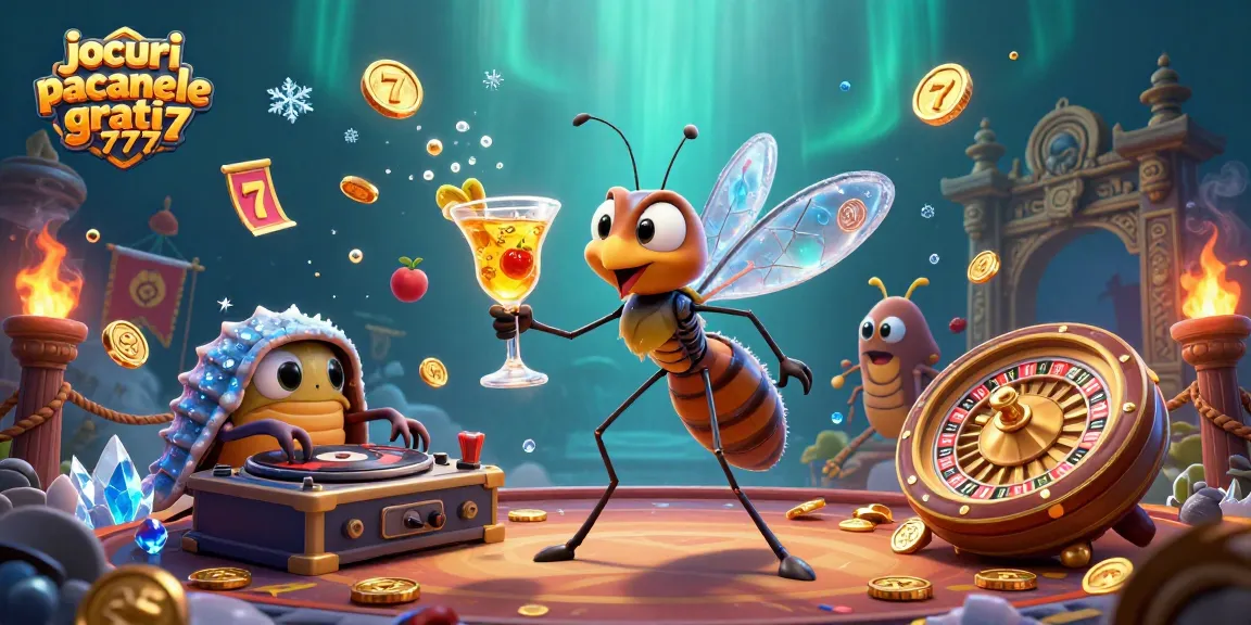 Joacă jocuri pacanele gratis 77777 într-o ilustrație captivantă, cu atmosferă de cazinou.