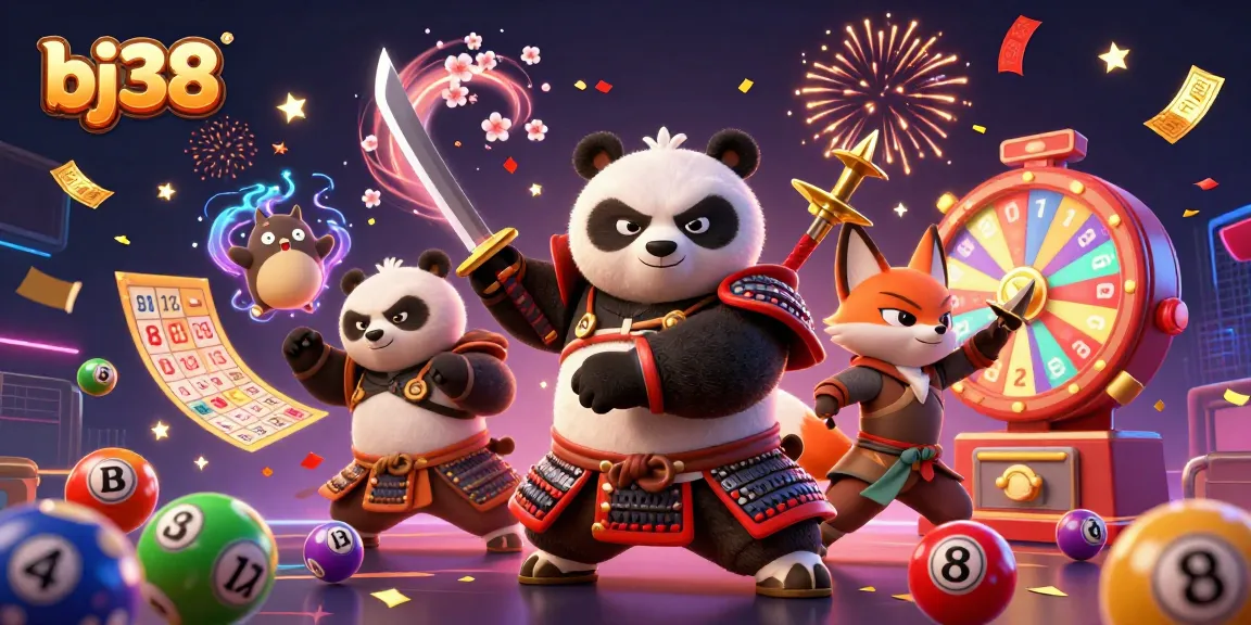 Engage with exciting lottery action at bj38 with vibrant characters and dynamic gaming elements.