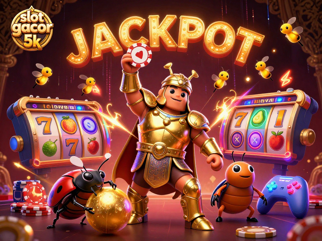 Engage with slot gacor 5k and experience the excitement of the jackpot in this vibrant casino scene.