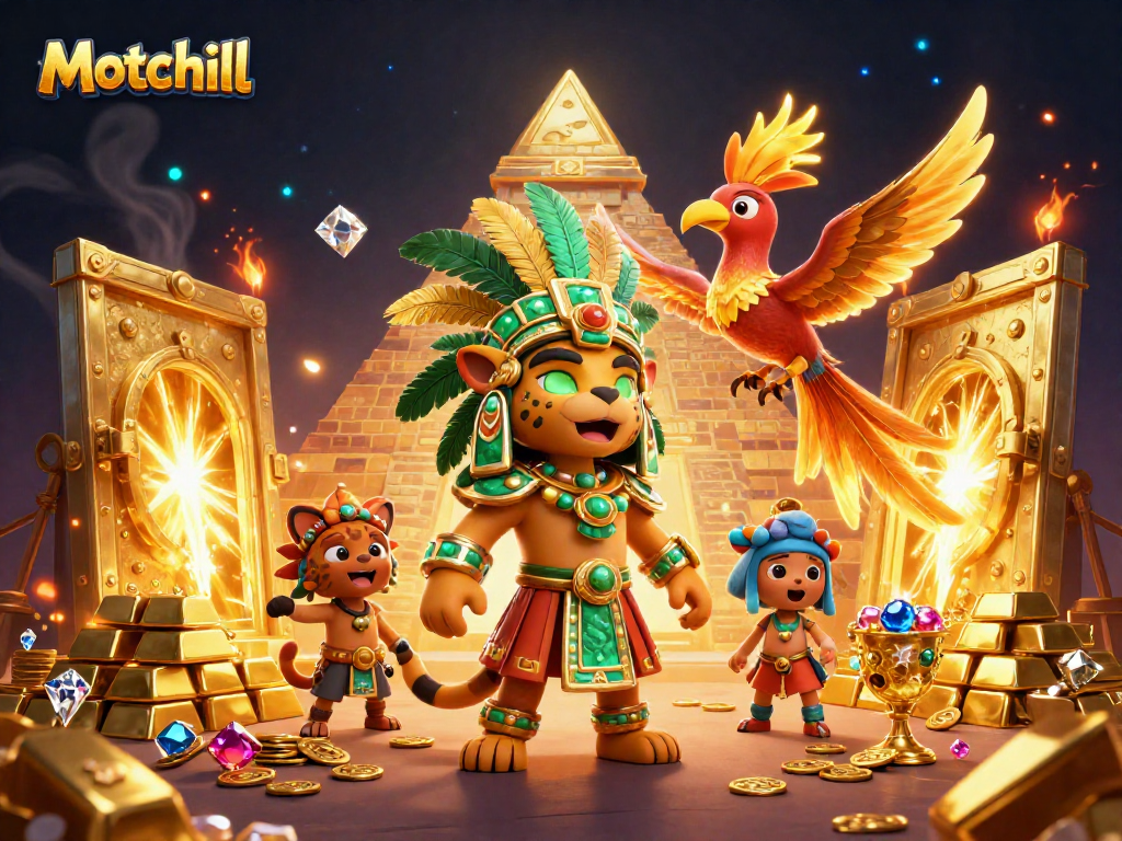 Experience thrilling gameplay at Motchill with a vibrant 3D gambling fantasy scene showcasing fortune and excitement.