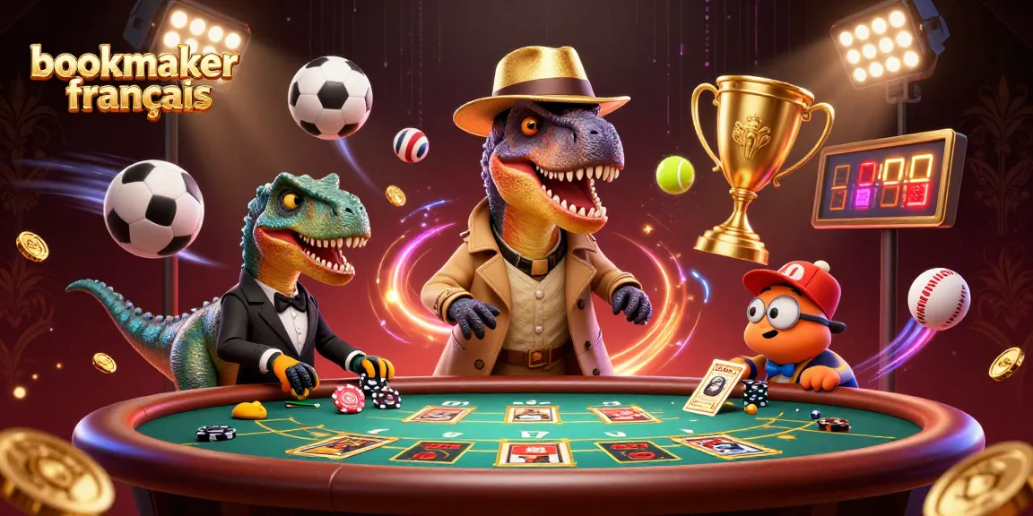 Parier avec un bookmaker français sur les meilleures plateformes sportives avec une illustration dynamique de personnages de jeux.