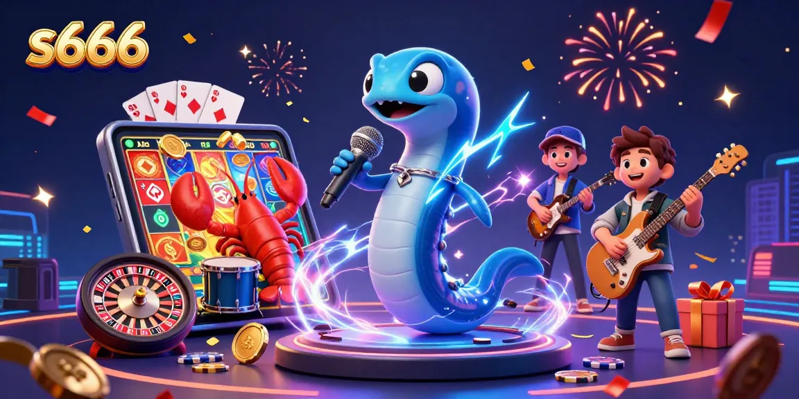 Experience thrilling gameplay with s666 as electric eel DJ entertains in an underwater casino.