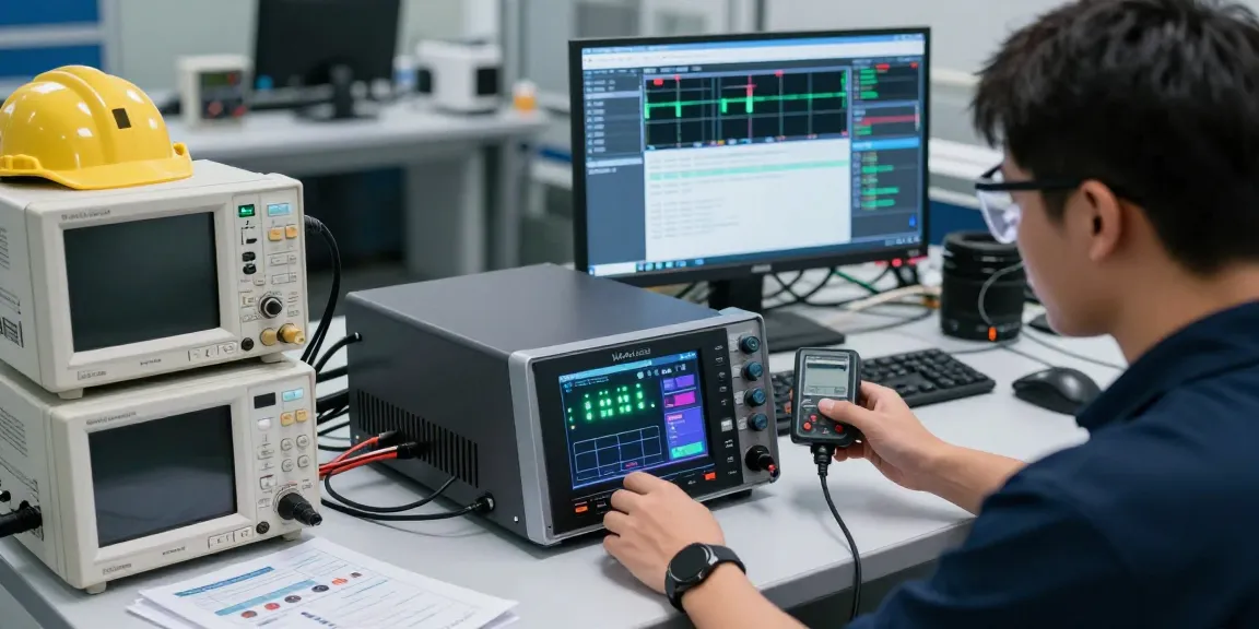 NAGA2000 testing scene with technician using advanced tools in a lab