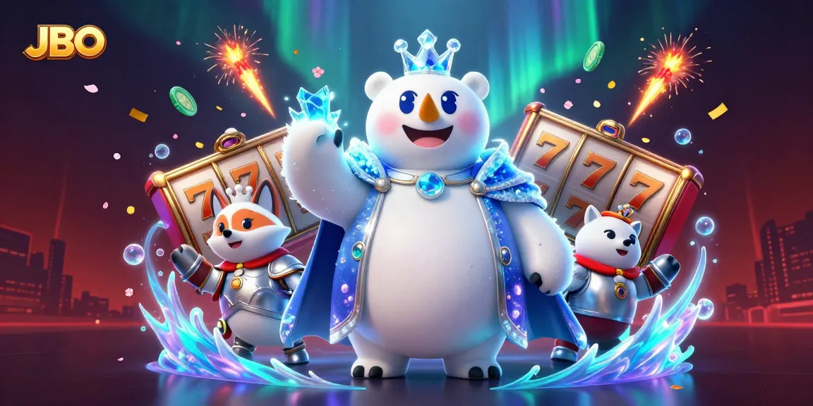 Engage with exciting JBO gameplay featuring dynamic slot reels in a vivid 3D illustration.