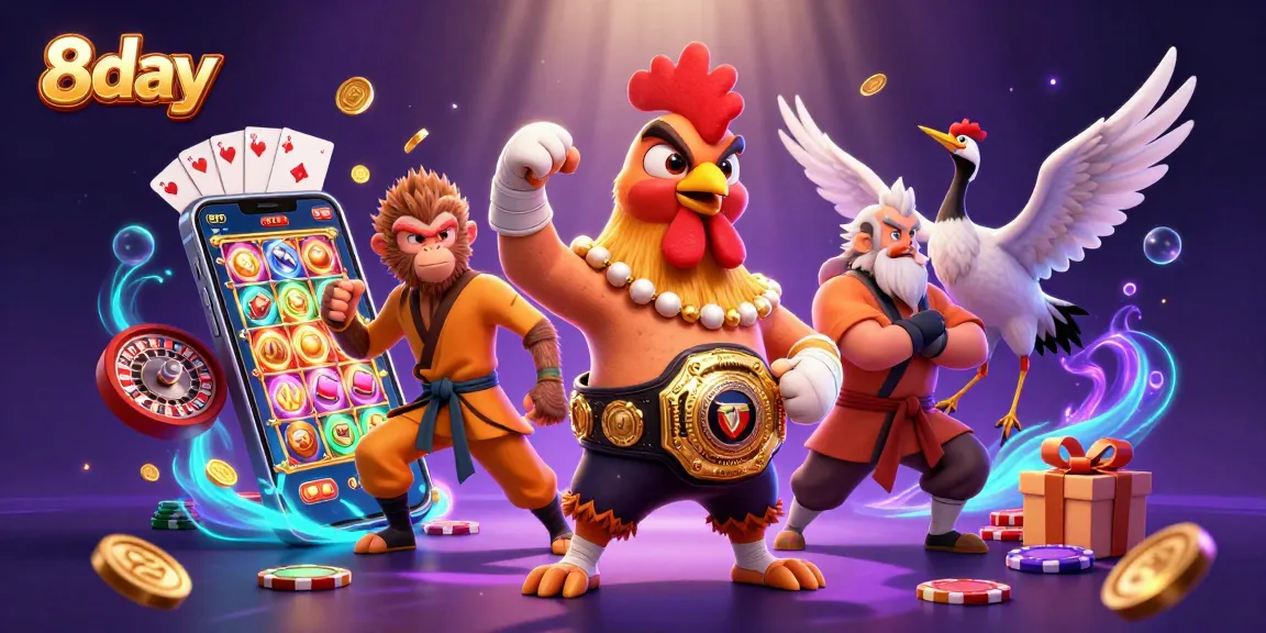 Experience 8day's vibrant casino adventure with dynamic characters and thrilling gaming elements.