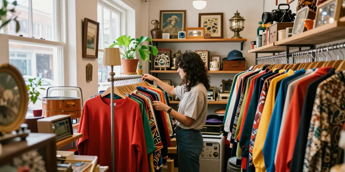 Exploring vintage treasures at ROKOK88 filled with unique secondhand finds.