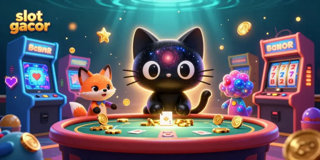 Experience the excitement of slot gacor at a vibrant cosmic casino with dynamic game elements.