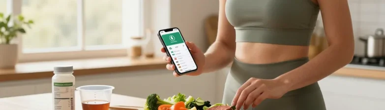 Exploring the best AI calorie tracker while preparing healthy meals with engaging visuals in a bright kitchen.